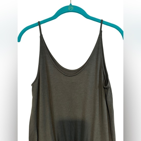 Lou & Gray Dark Green Tank Top Short Romper Jumper Size XS - Picture 9 of 15